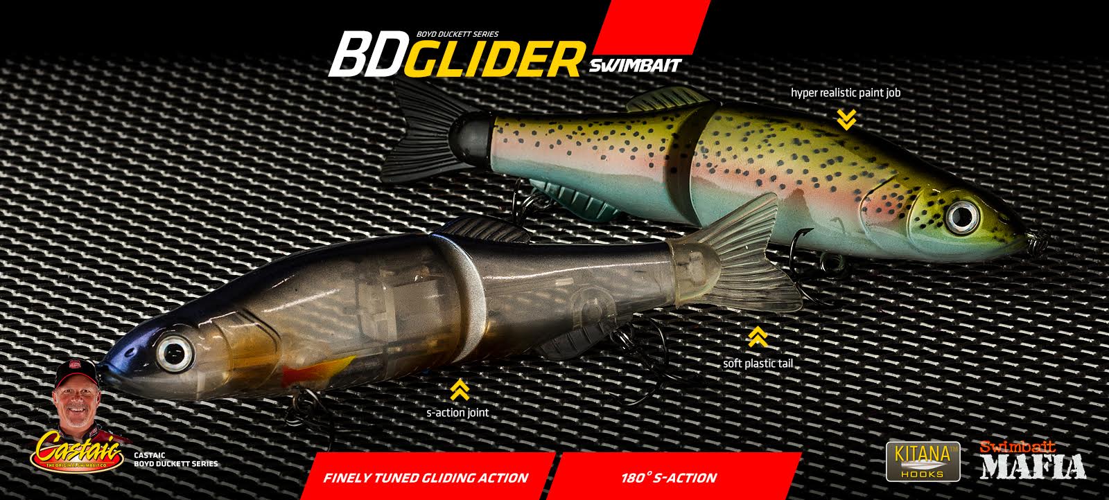 Castaic BD Glider swimbait for bassfishing and pike