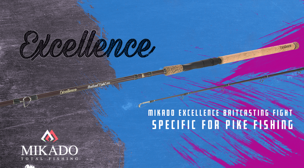Mikado Excellence Baitcast Fight casting rods 2 pcs - Negozio di pesca  online Bass Store Italy